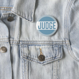 Tävling domare Badge Blue Knapp