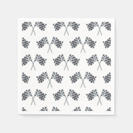 Tävling Flagga Baby Shower Napkin Pappersservett