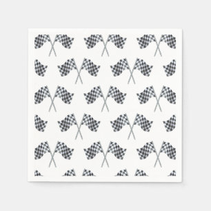 Tävling Flagga Baby Shower Napkin Pappersservett