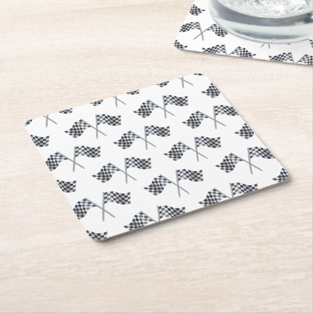 Tävling Flagga Baby Shower Napkin Underlägg Papper Kvadrat (Vinklad)