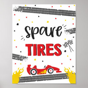 Tävling Födelsedagsfest två Fast Spare Däck Poster