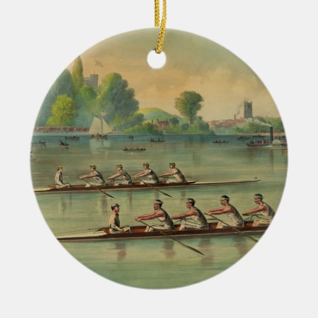 Tävling för fartyg för tävling för julgransprydnad keramik (Framsidan)