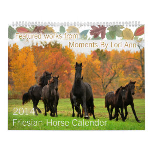 Tävling för Friesianhästkalender Kalender
