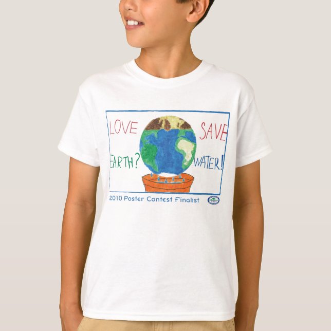 Tävling för vattenmedvetenhetaffisch t shirt (Framsida)