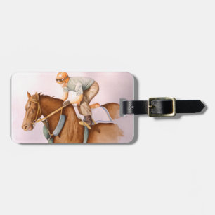 Tävling Horse och Jockey Bagagebricka