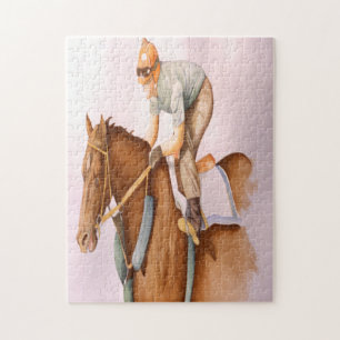 Tävling Horse och Jockey Pussel
