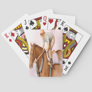 Tävling Horse och Jockey Spel Kort