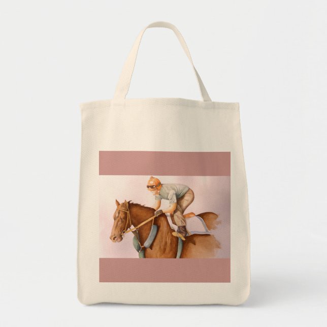 Tävling Horse och Jockey Tygkasse (Framsidan)