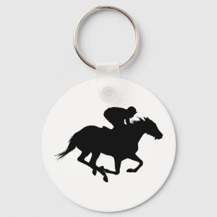 Tävling Horse Silhouette Nyckelring