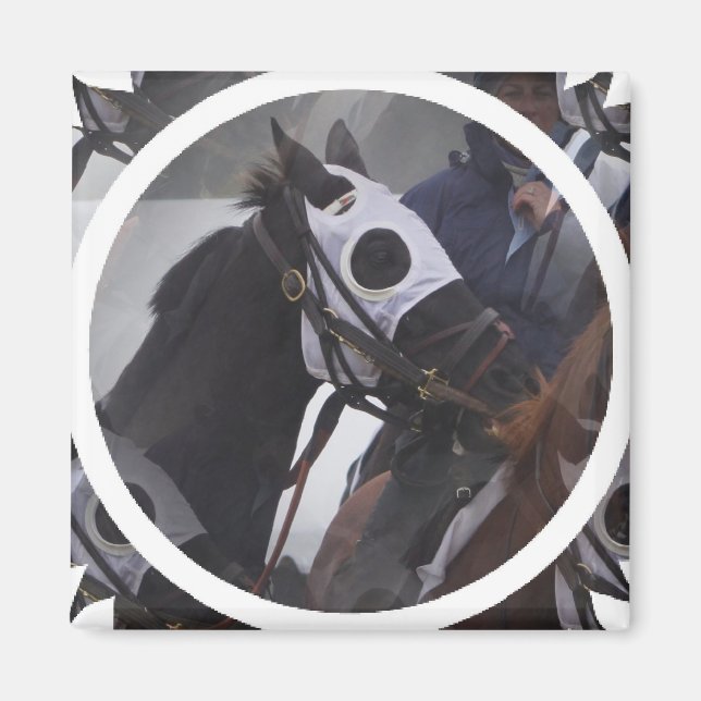 Tävling Horse Square Magnet (Framsidan)