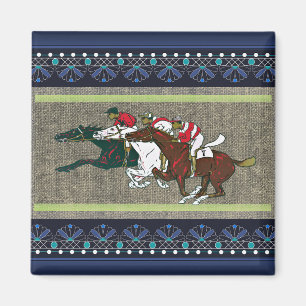 Tävling Horses Fridge Magnet