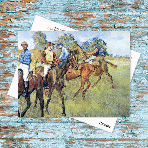 Tävling Horses Jockeys Vykort