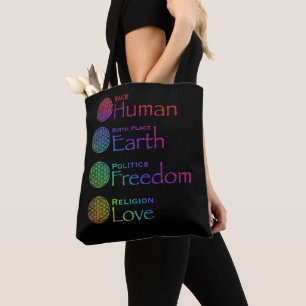 Tävling Human Birplace Earth Politik Freedom kärle Tygkasse