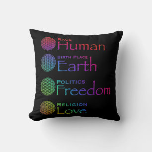 Tävling: Human Birplace: Earth Politik: Freedom T  Kudde