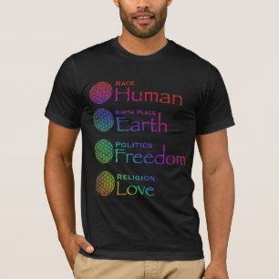 Tävling: Human Birplace: Earth Politik: Freedom T Shirt