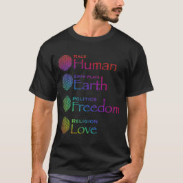 Tävling: Human Birplace: Earth Politik: Freedom T  T Shirt
