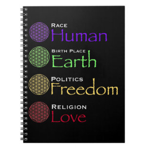 Tävling: Human Birthplace: Earth Politik: Freedom Anteckningsbok