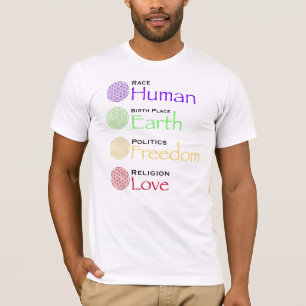 Tävling: Human Birthplace: Earth Politik: Freedom T Shirt