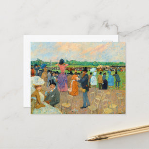 Tävling i Longchamp av Jean-Louis Forain Helg Vykort