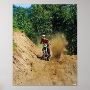 Tävling i mästerskapet i motocross Dirt-Bike Poster