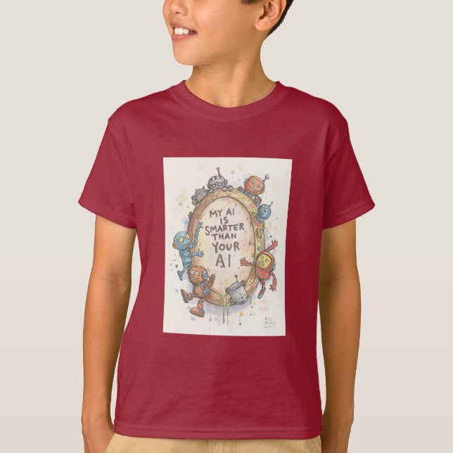 Tävling inom artificiell intelligens t shirt (Framsida)