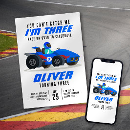 Tävling kan inte fånga mig tredje födelsedagen Par Inbjudningar