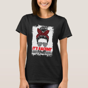 Tävling-kvinnor i Raceday Yall Dirt Track Tävla T Shirt