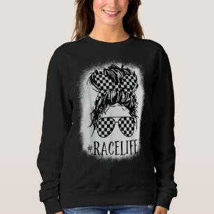 Tävling Life Messy Bun Mamma Bun Tävla Racer Sungl T Shirt