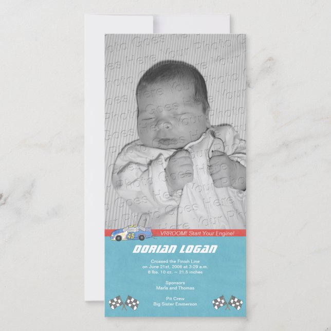 Tävling meddelande om bilens födelse (Framsida)