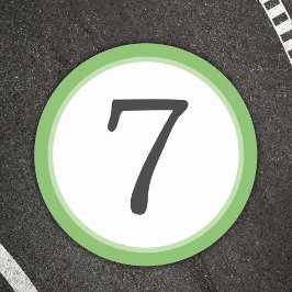 Tävling nummer runt klistermärke