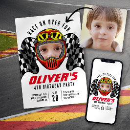 Tävling on Over Photo Födelsedagsfest Inbjudningar