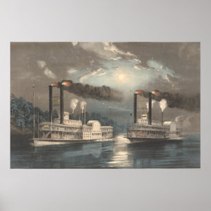 Tävling på Poster Mississippi-F Palmer Fine Art