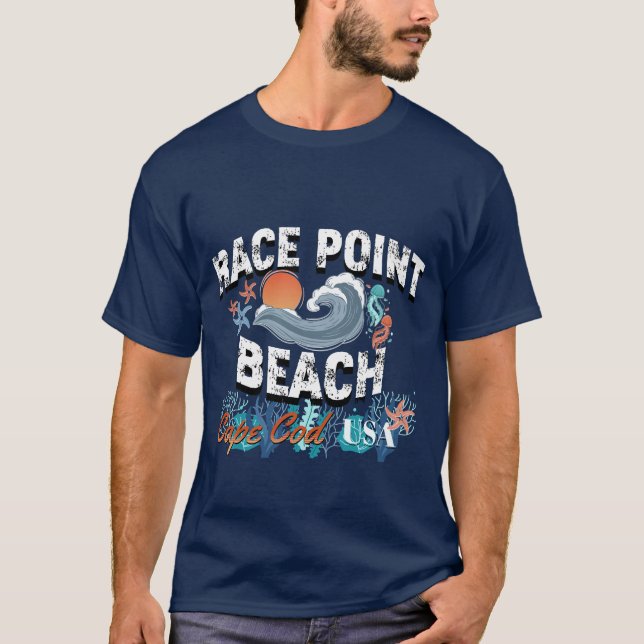 Tävling Point Beach, Cape Cod, Massachusetts T Shirt (Framsida)