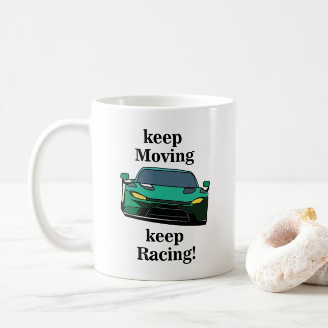 Tävling Tävla Racer Birthday Kaffemugg (Med munk)