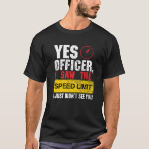 Tävling-Tävlan för polisens Fordon-- - automatisk T Shirt