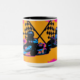 Tävling till Avsluta - Gå Kart Racers Mugg