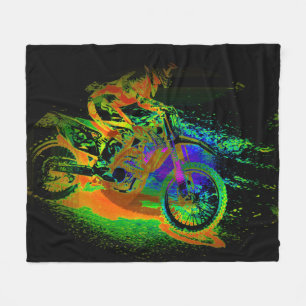 Tävling till Avsluta! - Motocross Racer Fleecefilt