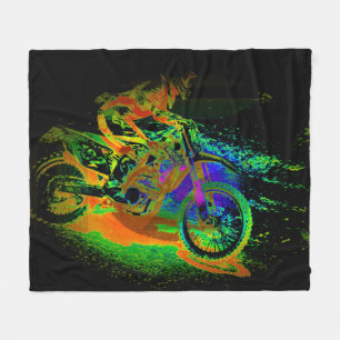 Tävling till Avsluta! - Motocross Racer Fleecefilt