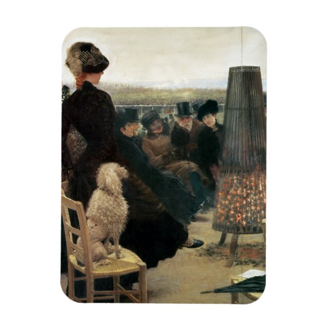 Tävling vid Auteuil, en del av en triptych (olja p Magnet (Vertikal)