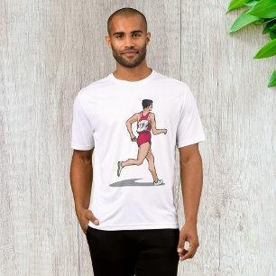 Tävling Walker Idrottsman Sports Springer i Rörels T Shirt