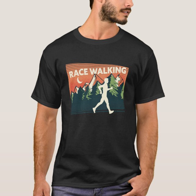 Tävling Walking i vackra naturen T Shirt (Framsida)