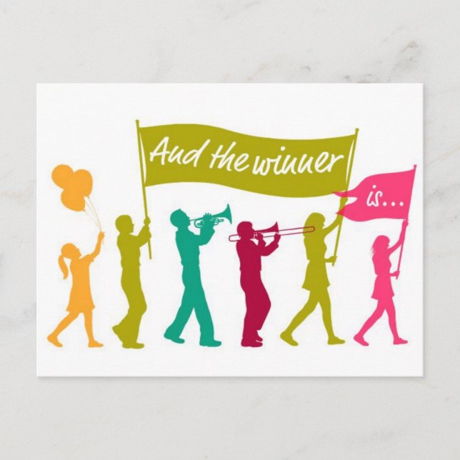 Tävling Winner Vykort (Framsida)