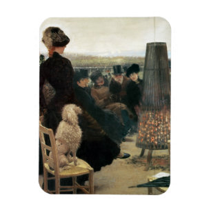 Tävlingarna på Auteuil, del av en triptych (olja Magnet