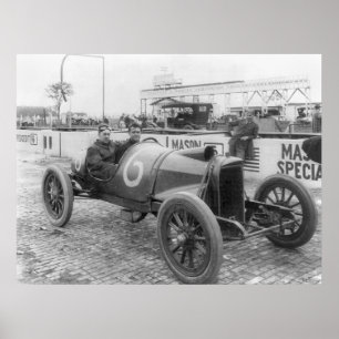 Tävlingbil 1913 poster