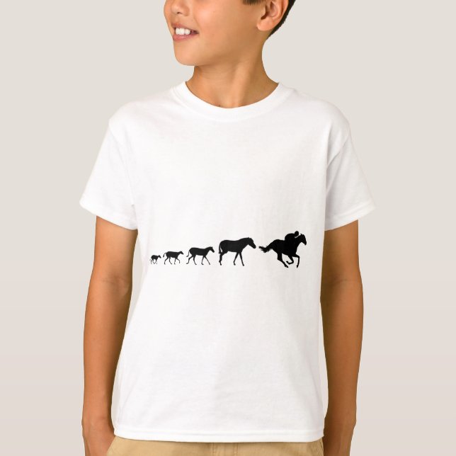 Tävlinghästevolution Tee Shirt (Framsida)