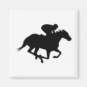 TävlinghästSilhouette Magnet