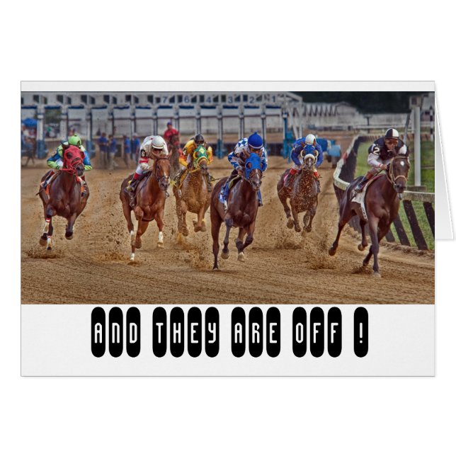 TävlinghästThoroughbreds Hälsningskort (Framsidan Horizontal)