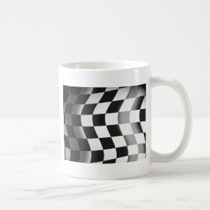 Tävlings- flagga kaffemugg