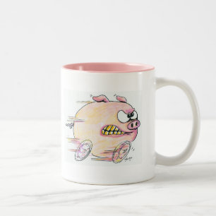 Tävlings- griskaffemugg Två-Tonad mugg
