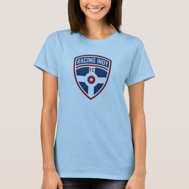 Tävlings- Indy kvinna t-skjorta T-shirt (Framsida)